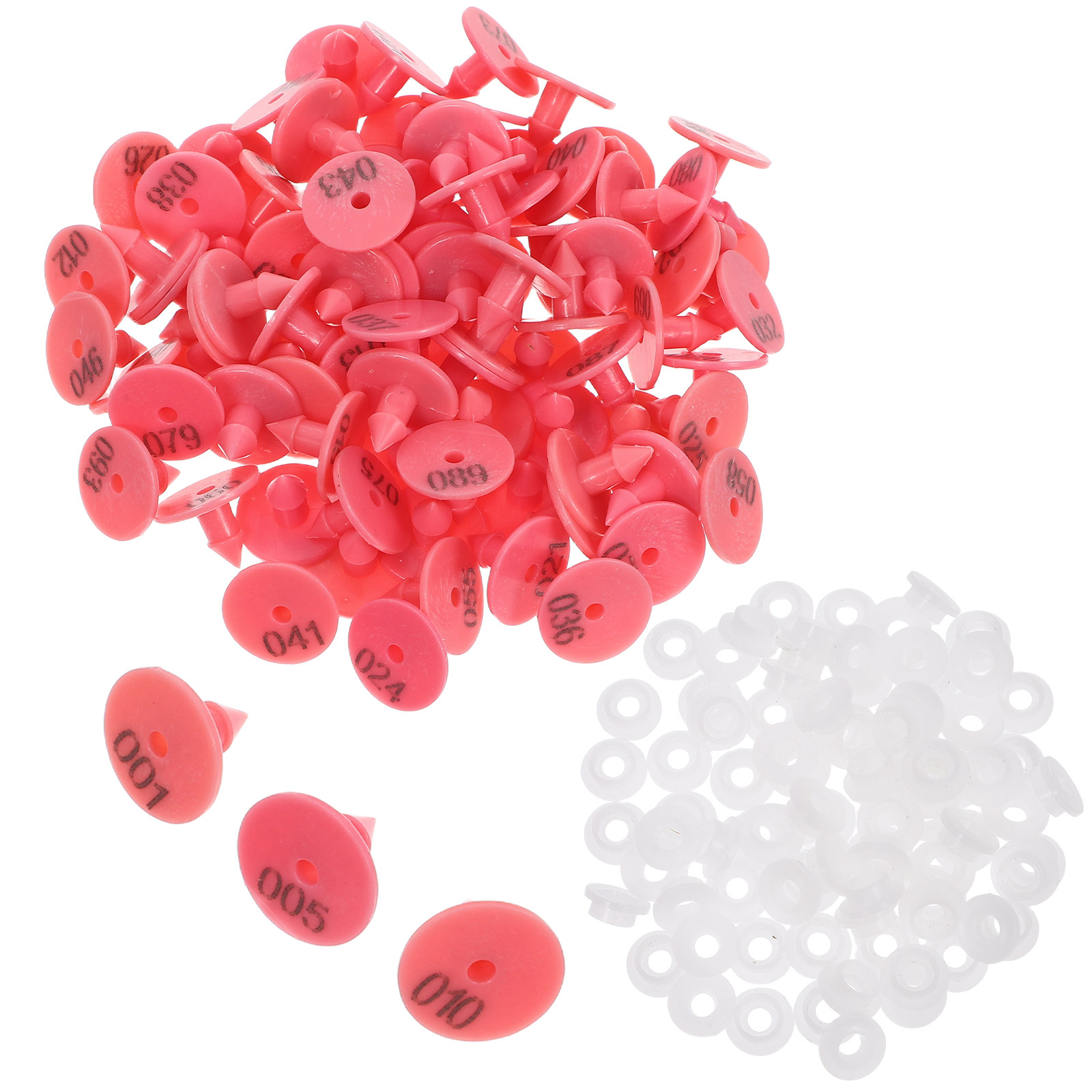 Livestock Ear Tag - 100 Etichette Numerate per Orecchie di